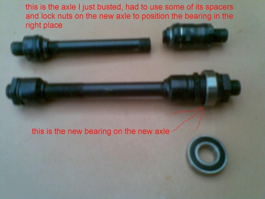 bicycle axle spacers