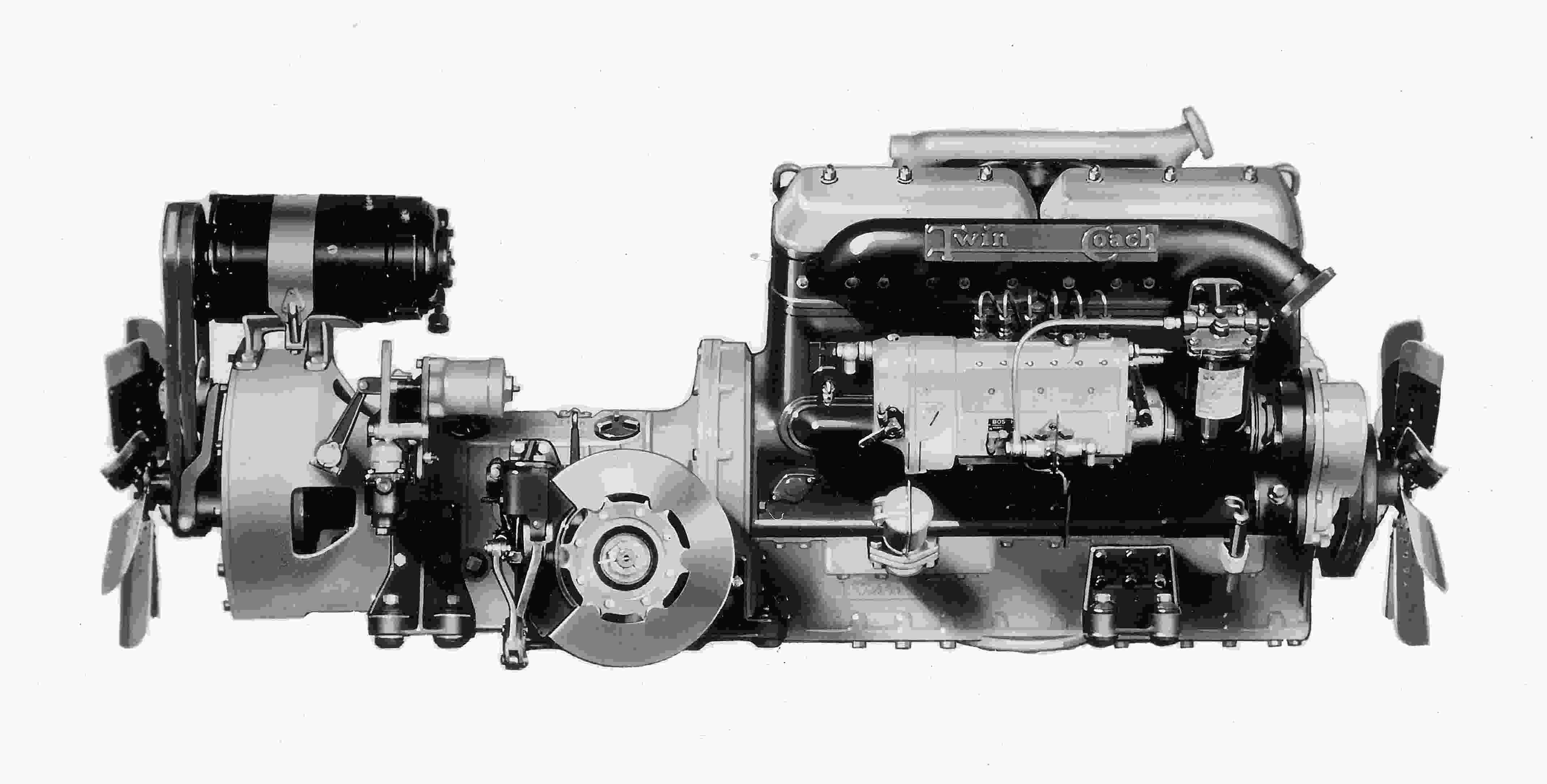 [1935 Twin Coach diesel engine by Hercules]